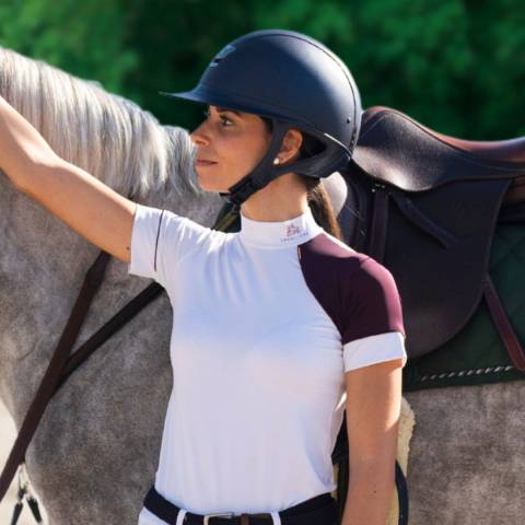 Chemise de concours SIMPLY DAME - Cavalliera - Manches courtes
