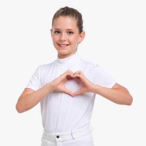 Chemise de concours enfant ILOVE CRYSTAL - Cavalliera - Tissu technique