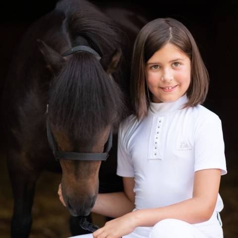 Chemise de concours enfant ILOVE CRYSTAL - Cavalliera - Tissu technique