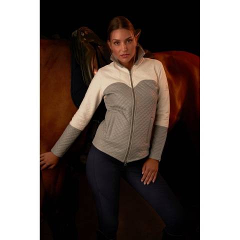 Veste d'&eacute;quitation imperm&eacute;able avec inserts en daim - Cavalliera