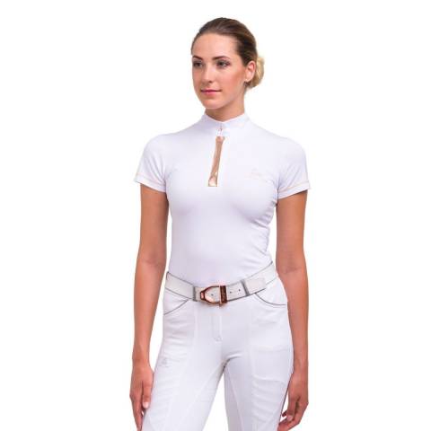 Chemise de concours courte Rose Gold - Cavalliera - Tissu technique
