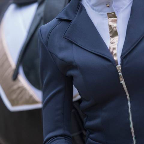 Chemise de concours manches longues ROSE GOLD - Cavalliera - Tissu respirant