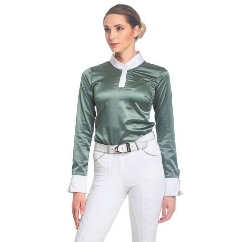 Chemise de concours DUSTY GREEN - Cavalliera - Satin soyeux