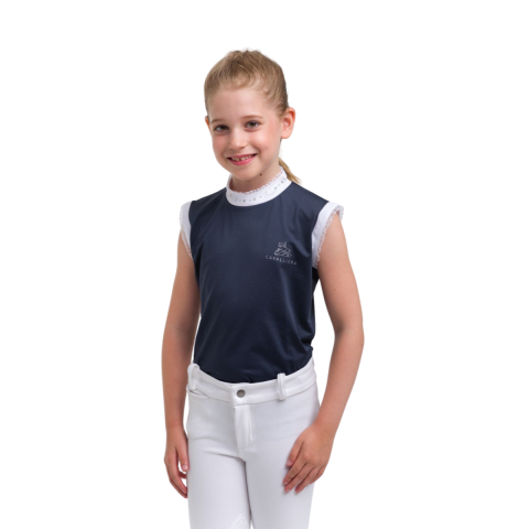 Chemise de concours sans manches CRYSTAL KIDS - Cavalliera - Tissu technique
