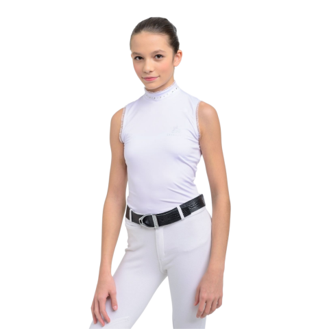 Chemise de concours sans manches CRYSTAL KIDS - Cavalliera - Tissu technique