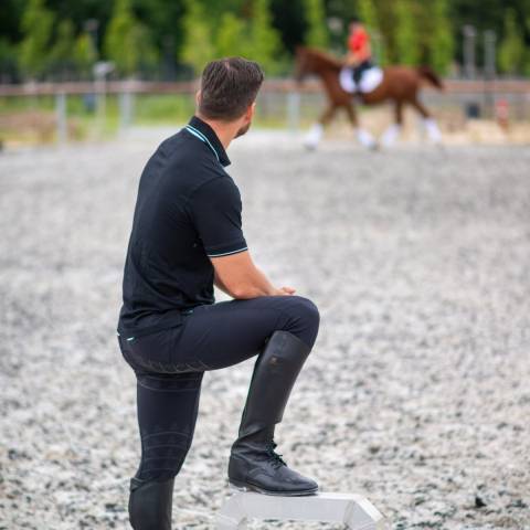 Polo fonctionnel en coton - Cavalliera - &Eacute;l&eacute;gance et confort