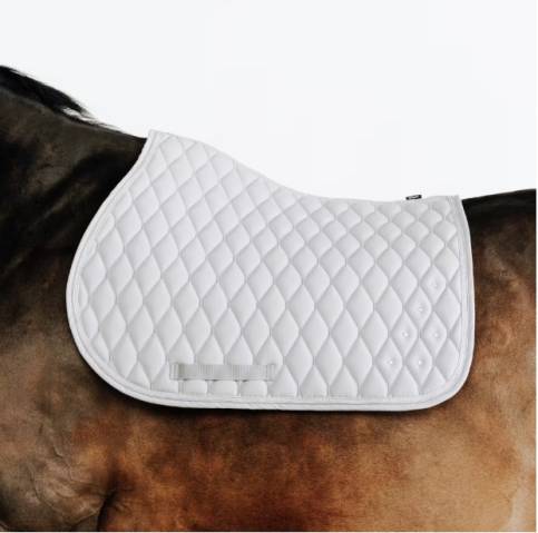 tapis de selle blanc Fouganza