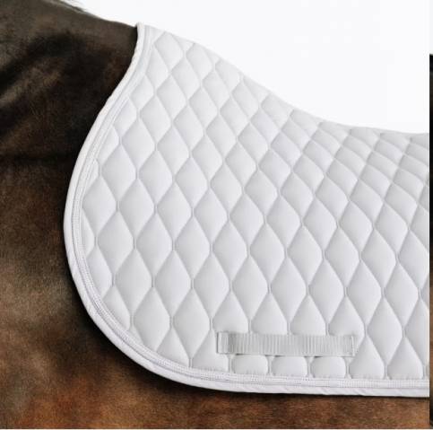 tapis de selle blanc Fouganza