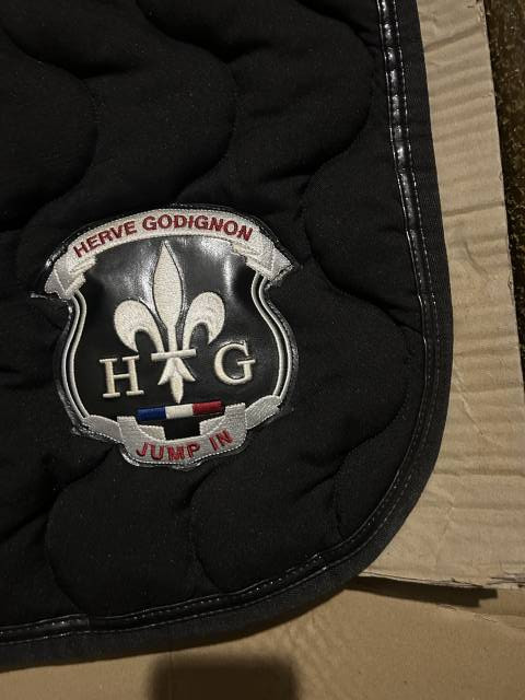 Tapis de selle Herv&eacute; Godignon (HG - Jump In) noir 