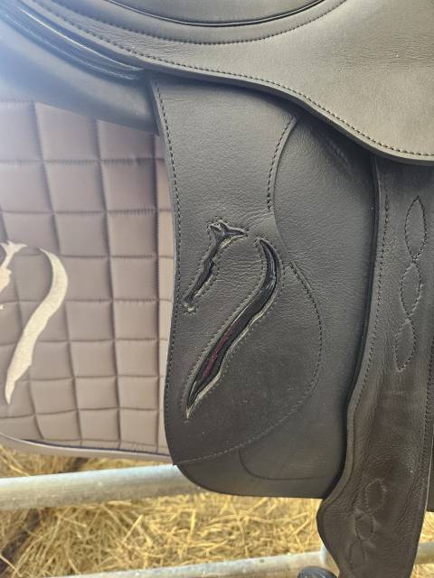 Selle Antares neuve 17.5p cuir sup&eacute;rieur 