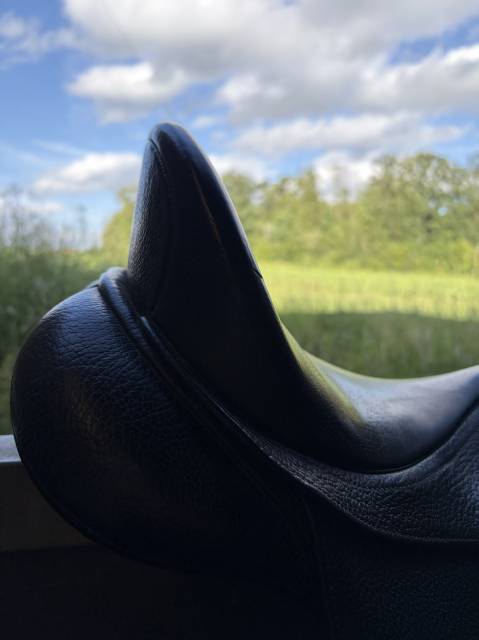 Selle de dressage Bates Isabell Werth en cuir noir, tai