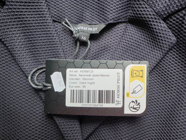 Veste de concours Horse Pilot Aeromesh taille S neuve &eacute;