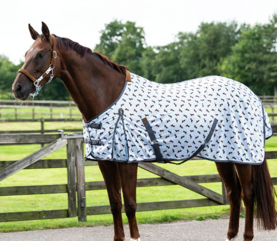 Couverture anti mouches Stable Buddy - QHP - Tissu mesh fin