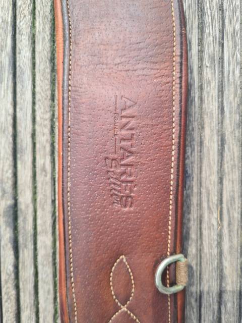 sangle anatomique Antar&eacute;s en cuir marron taille 125cm 
