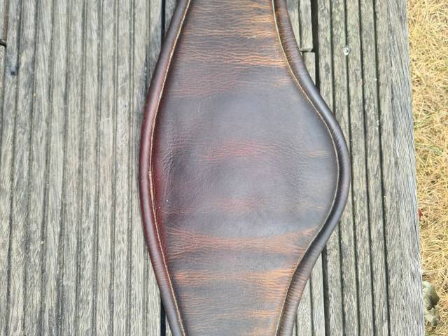 sangle anatomique Antar&eacute;s en cuir marron taille 125cm 