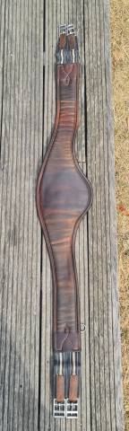 sangle anatomique Antar&eacute;s en cuir marron taille 125cm 