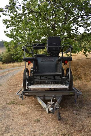 Voiture d'attelage / caleche marathon d'entraînement (1
