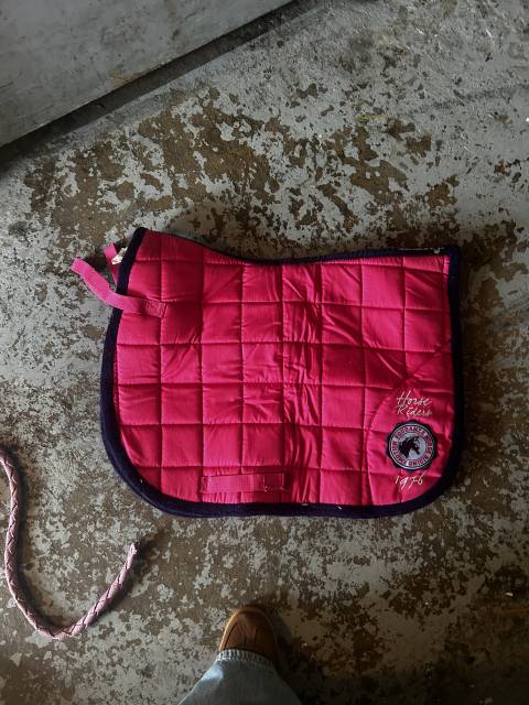 Tapis d’équitation rose fouganza