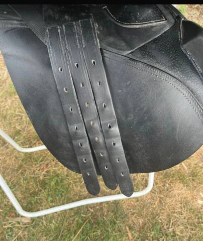Selle fouganza mixte cuir 17&acute;5