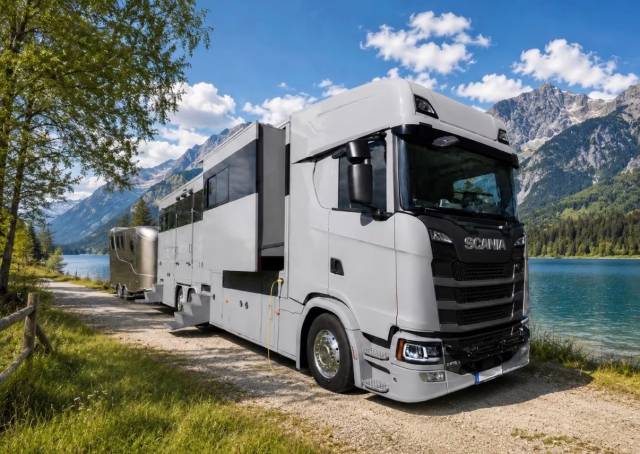 Scania s450 hti professional double pop out & pop up