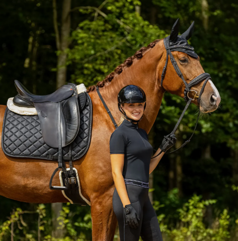 Sangle de dressage &agrave; paillettes - QHP - Anatomique