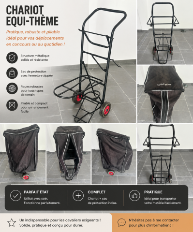 Chariot Equi-Thème avec sac de protection – Pratique & 