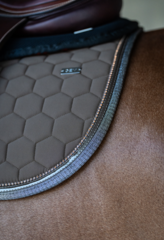 Tapis de selle Atlas mixte Brownie - GEM - Strass et paillettes