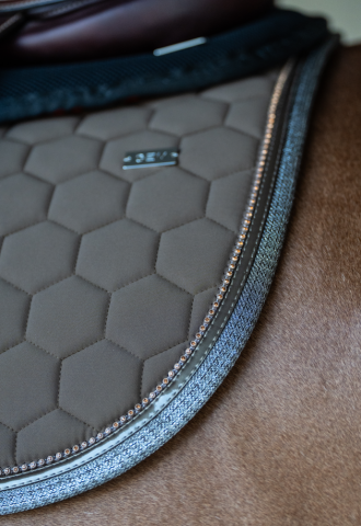 Tapis de selle Atlas mixte Brownie - GEM - Strass et paillettes