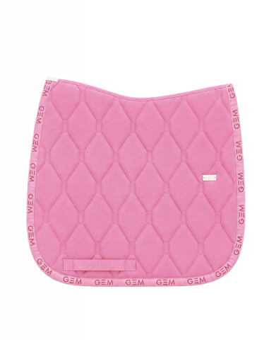 Tapis de selle LOVE Rose pailleté Dressage - GEM