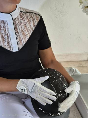 Polo de concours Pr&eacute;cieuse - La Cavalerie - Dentelle italienne