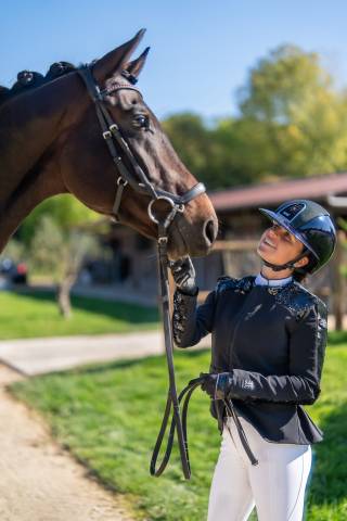 Veste de concours courte Couture Noire - La Cavalerie