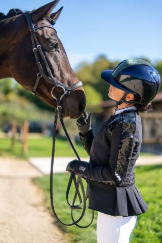 Veste de concours courte Couture Noire - La Cavalerie