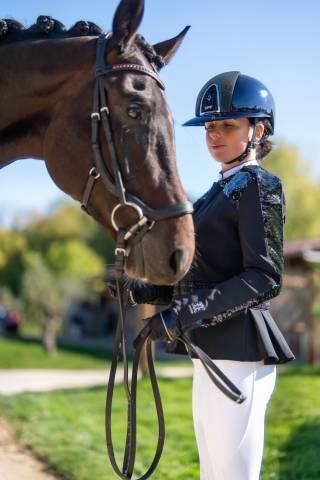 Veste de concours courte Couture Noire - La Cavalerie