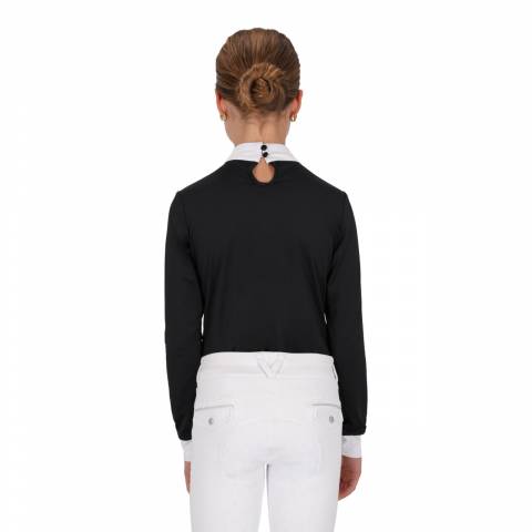 Polo de concours manches longues Amilara - QHP - Tissu technique extensible