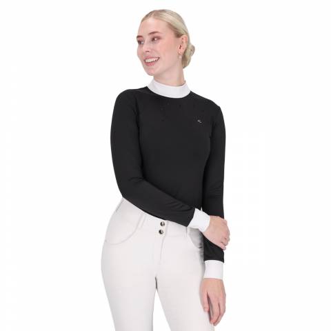 Polo de concours manches longues Amilara - QHP - Tissu technique extensible