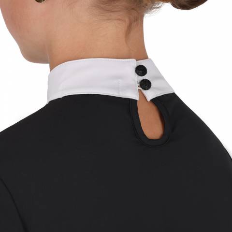 Polo de concours manches longues Amilara - QHP - Tissu technique extensible