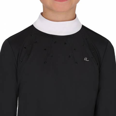Polo de concours manches longues Amilara - QHP - Tissu technique extensible
