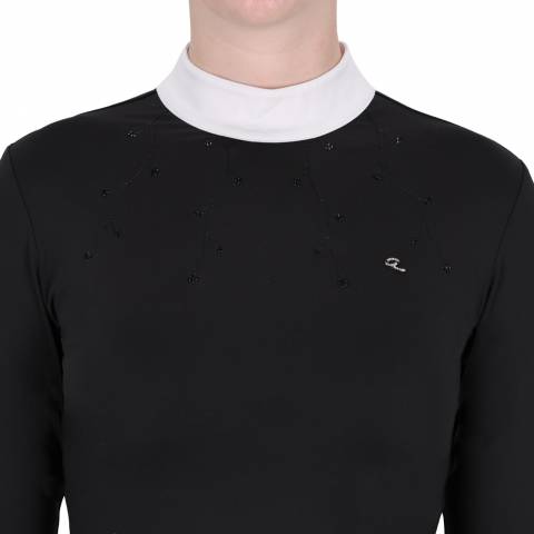 Polo de concours manches longues Amilara - QHP - Tissu technique extensible