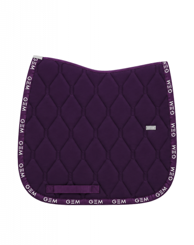 Tapis de selle LOVE Prune Dressage - GEM - Matelassage moderne