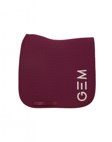Tapis de selle TEN Bordeaux Dressage - GEM - Matelassage en V