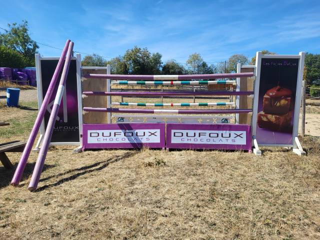 Vends obstacles CSO complets, 10 barres, palanques...