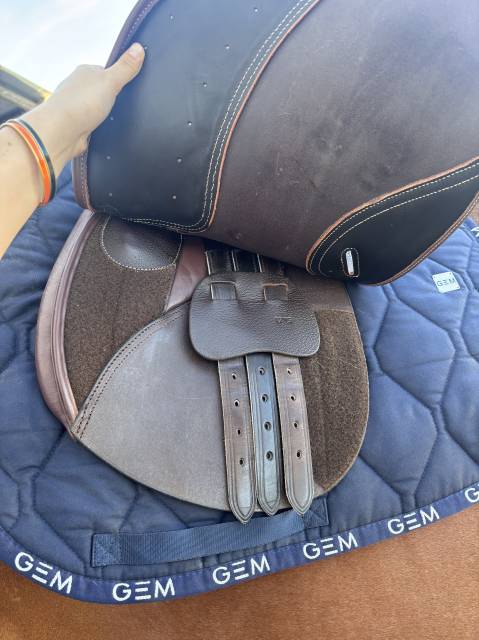 selle fouganza romeo cuir marron 