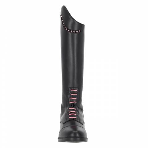 Bottes d'&eacute;quitation Lucky Start Junior - QHP - Strass roses