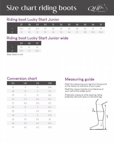 Bottes d'&eacute;quitation Lucky Start Junior - QHP - Strass roses