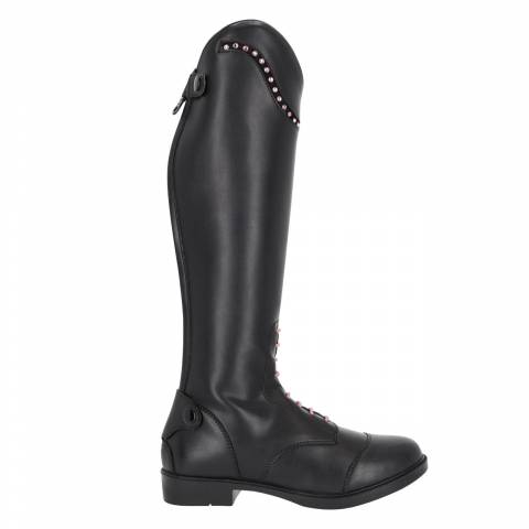 Bottes d'&eacute;quitation Lucky Start Junior - QHP - Strass roses