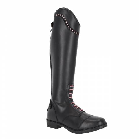 Bottes d'équitation Lucky Start Junior - QHP - Strass roses