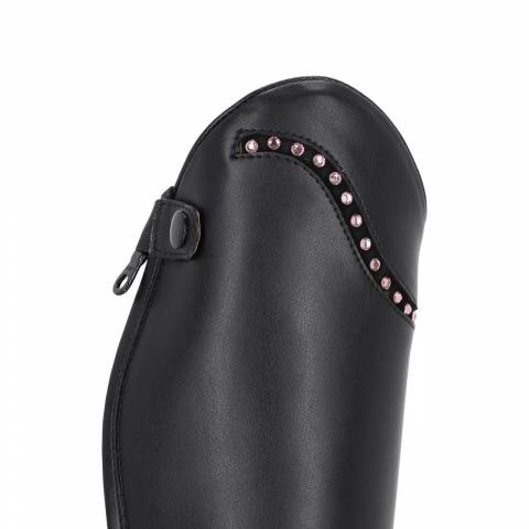 Bottes d'&eacute;quitation Lucky Start Junior - QHP - Strass roses