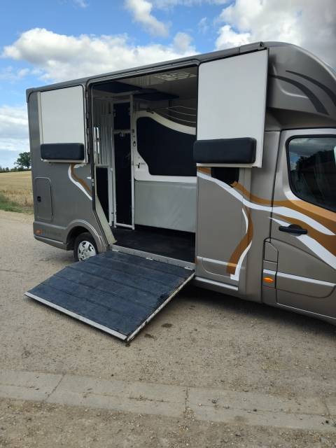 Vend renault master transport 2 chevaux en stalles