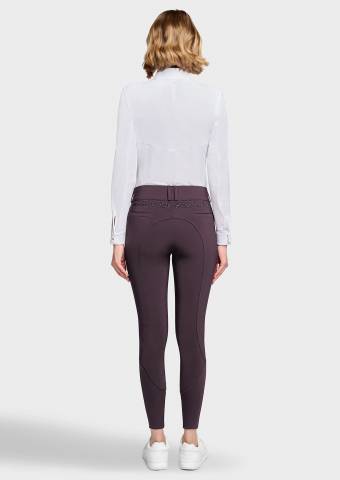 Pantalon Cassy Floral - Samshield - Taille haute, broderie Swarovski