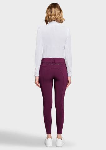 Pantalon Cassy Floral - Samshield - Taille haute, broderie Swarovski